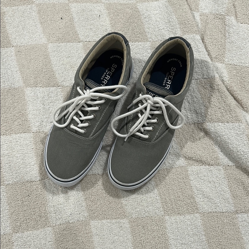 Sperry Gray Sneakers Classic Canvas Design